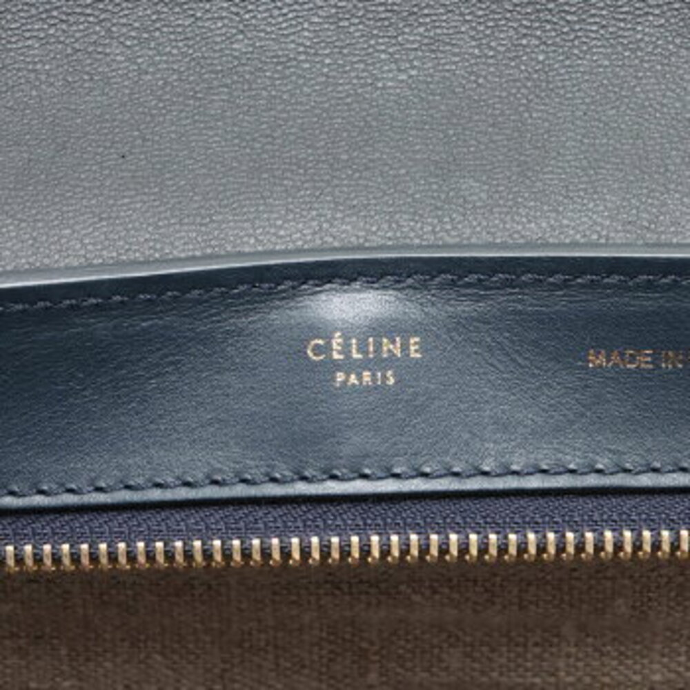 Celine Trapeze Leather Handbag Tote Top Handle Shoulder Bag - Picture 11 of 14